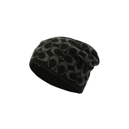 SIGNATURE C REVERSIBLE BEANIE BLACK