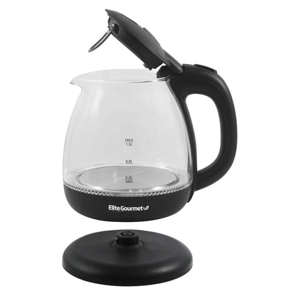 GOURMET 1L ELECTRIC GLASS WATER KETTLE
