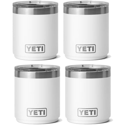 YETI RAMBLER 10 OZ. STACKABLE LOWBALL WITH MAGSLIDER LID (4-PACK)