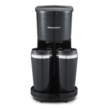 DUAL SERVE COFFEEMAKER W/ 2 TRAVEL MUGS
