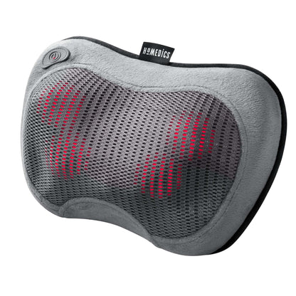 CORDLESS SHIATSU MASSAGE PILLOW WITH SOOTHING HEAT