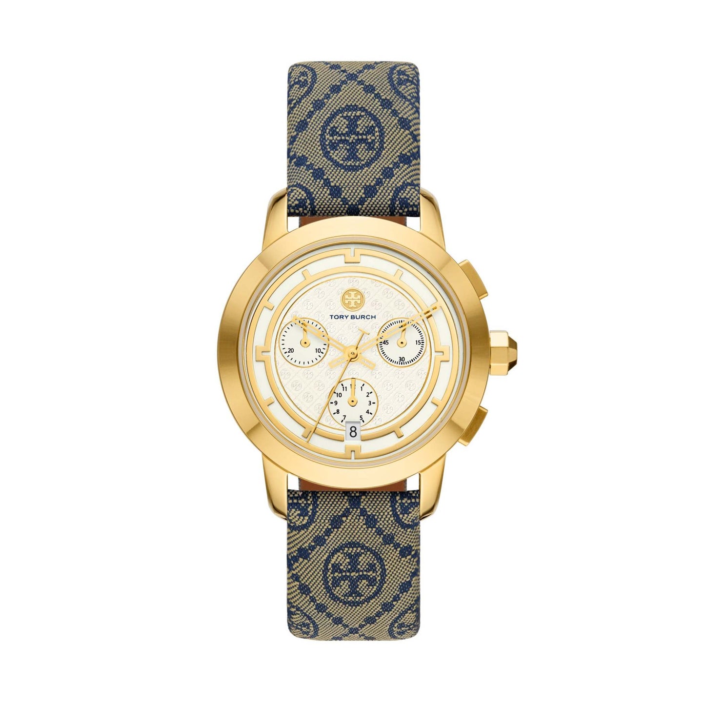 LADIES' TORY CHRONOGRAPH FABRIC STRAP WATCH