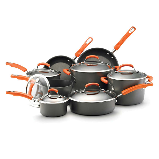 14PC HARD ANODIZED II COOKWARE SET