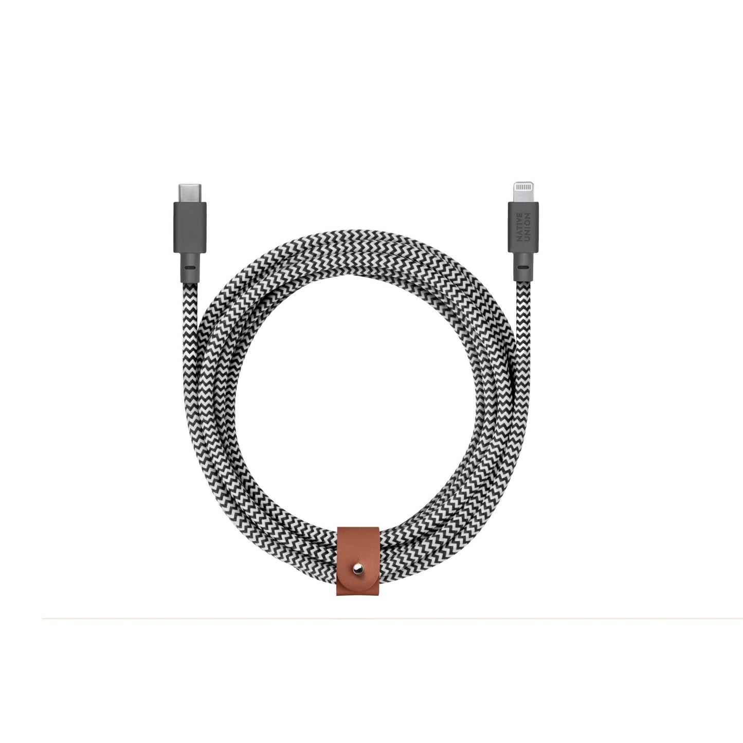 BELT CABLE XL USB-C TO APPLE LIGHTNING ZEBRA