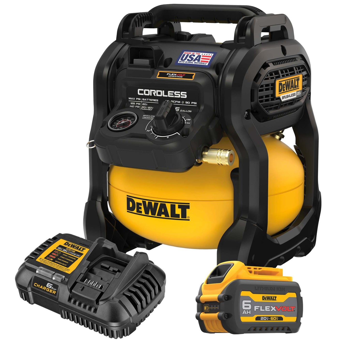 20V MAX 2-1/2 GALLON BRUSHLESS CORDLESS AIR COMPRESSOR KIT