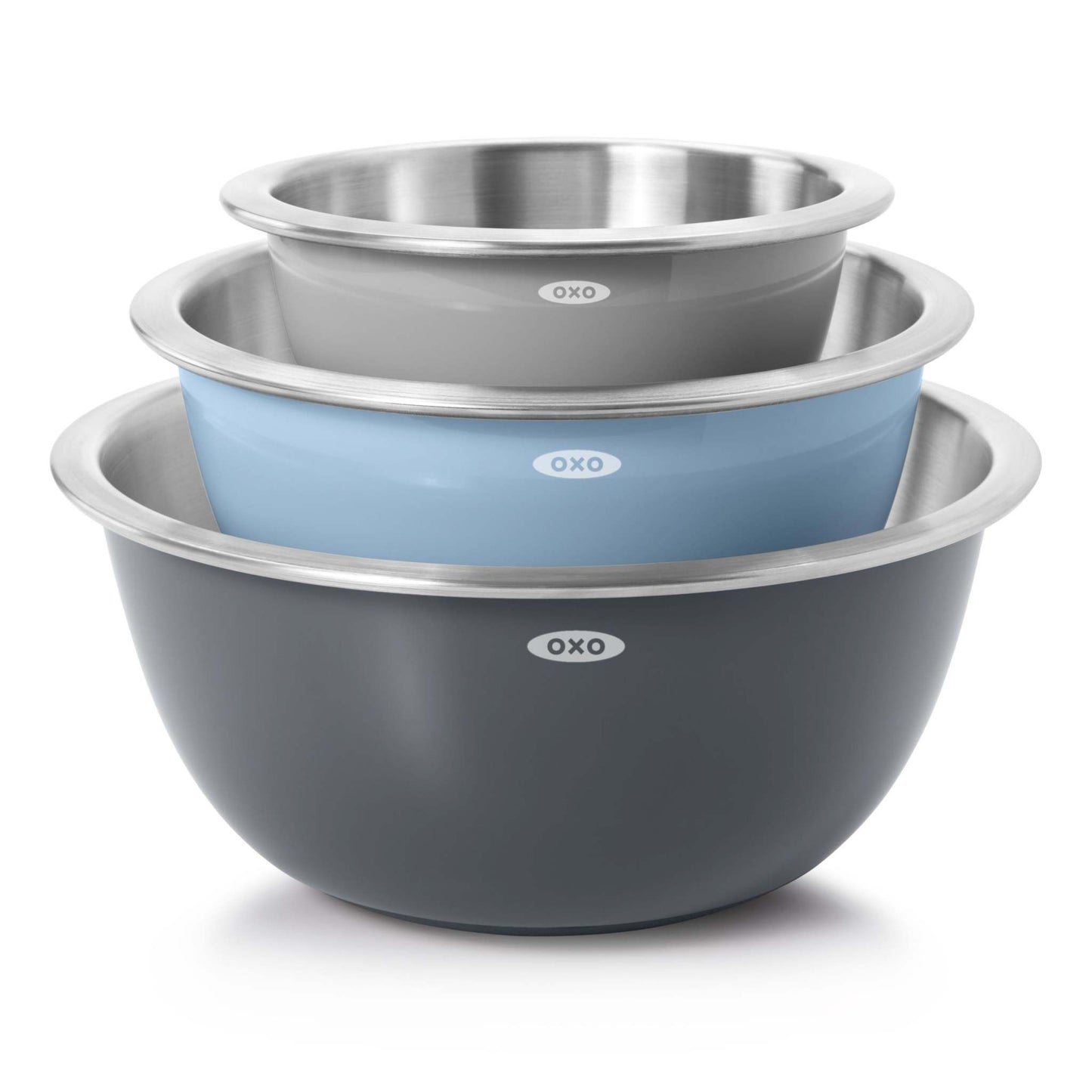 GOOD GRIPS 3PC STAINLESS STEEL MIXING BOWL SET