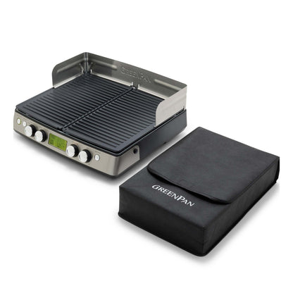 ELITE XL SMOKE-LESS GRILL & GRIDDLE PREMIER STAINLESS STEEL
