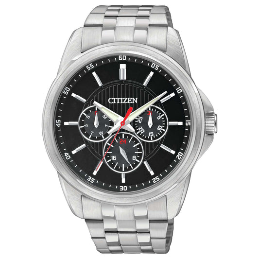 MENS QUARTZ STAINLESS STEEL WATCH