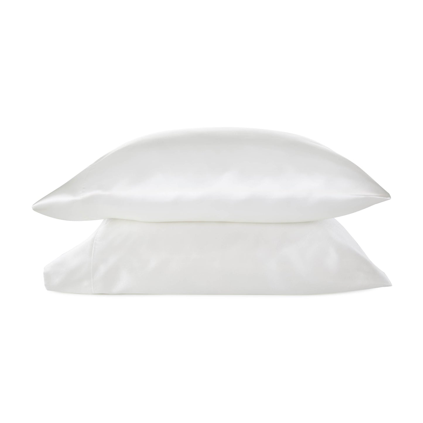 SATIN SOLID KING PILLOWCASE PAIR