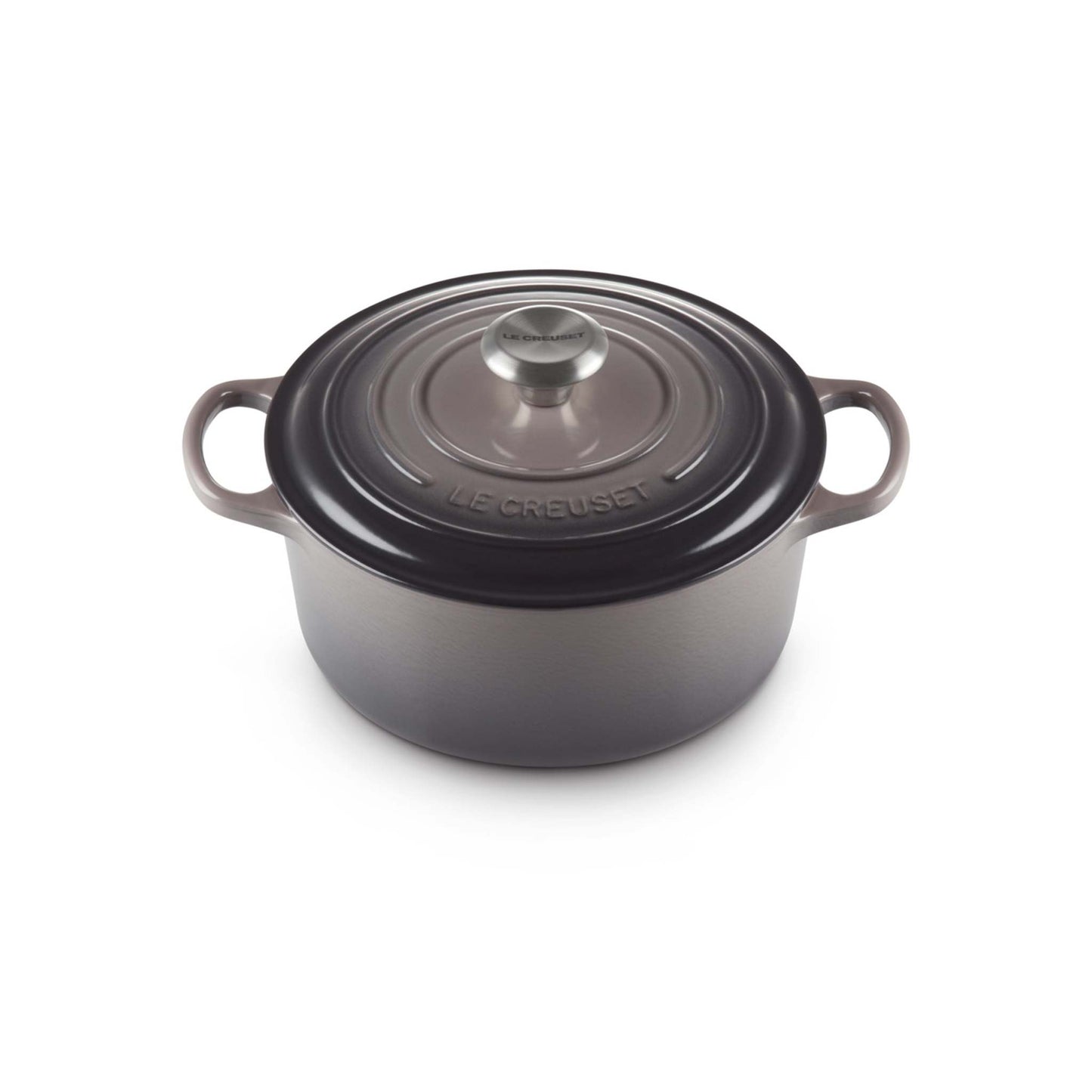 4.5QT SIGNATURE CAST IRON ROUND DUTCH OVEN OYSTER