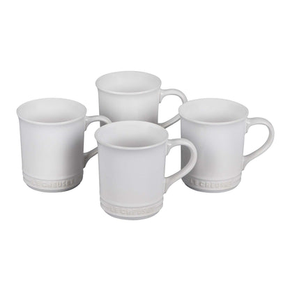 SET OF 4 STONEWARE MUGS