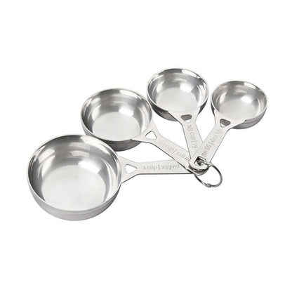 4PC STAINLESS STEEL MEASURING CUP SET