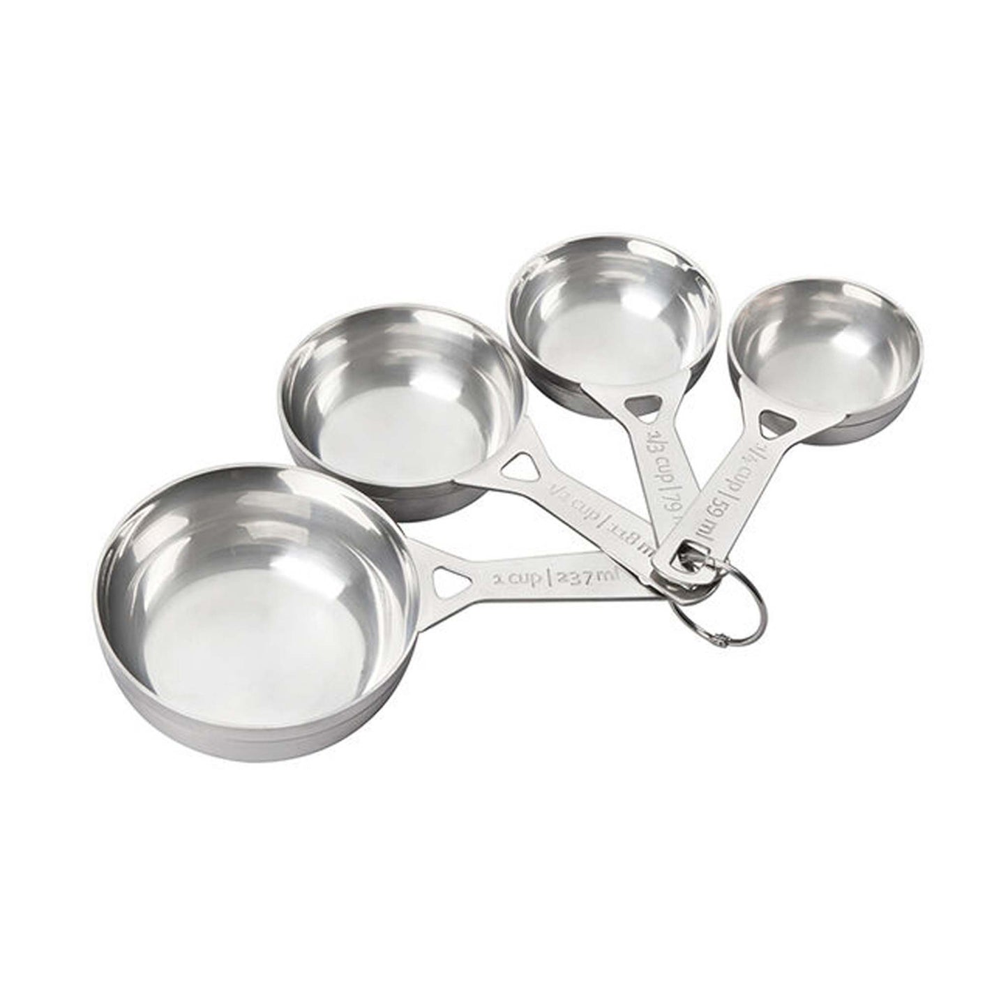 4PC STAINLESS STEEL MEASURING CUP SET