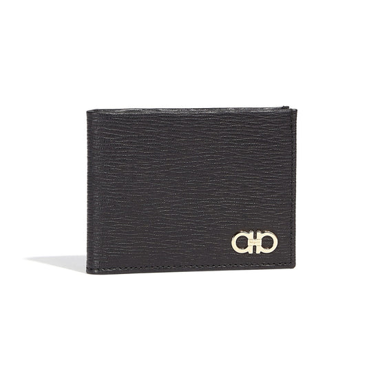 REVIVAL GANCINI BI-FOLD WALLET, BLACK