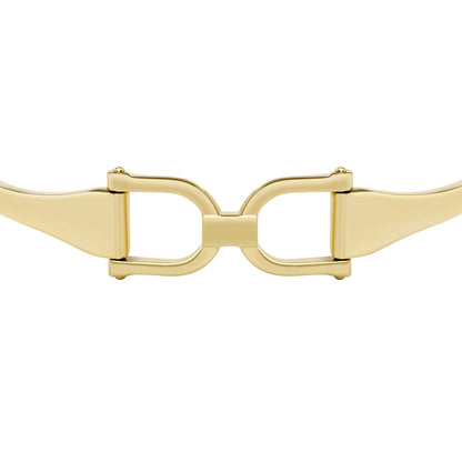 HERITAGE D-LINK STAINLESS STEEL BANGLE BRACELET