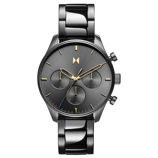 MENS AIRHAWK CHRONOGRAPH GUNMETAL IP STAINLESS STEEL WATCH GUNMETAL DIAL