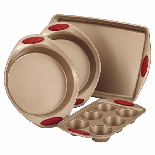 4PC CUCINA BAKEWARE SET CRANBERRY