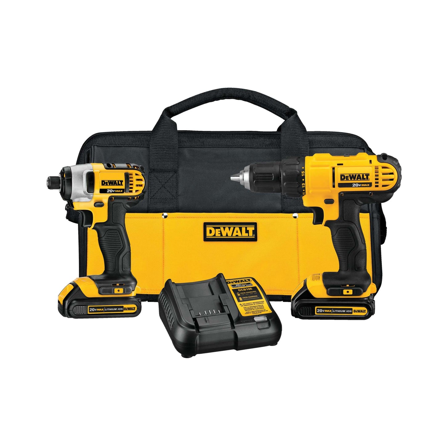20V MAX LITHIUM-ION 2-TOOL COMBO - DRILL/DRIVER & IMPACT DRIVER
