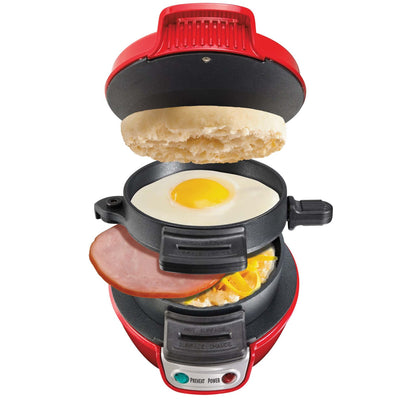BREAKFAST SANDWICH MAKER RED