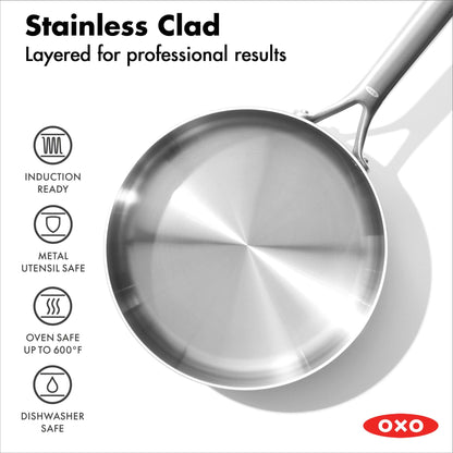 MIRA TRI-PLY STAINLESS STEEL 10PC COOKWARE SET