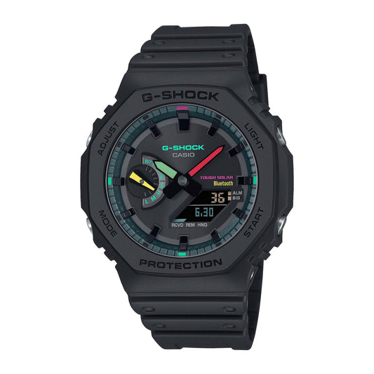 MEN'S 2100 RESIN ANA/DIGI SMARTPHONE LINK WATCH W/ FLUOROESCENT ACCENTS