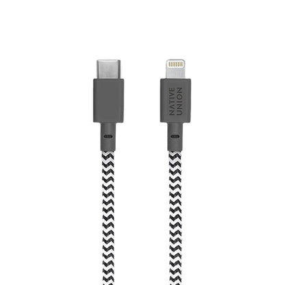 BELT CABLE XL USB-C TO APPLE LIGHTNING ZEBRA