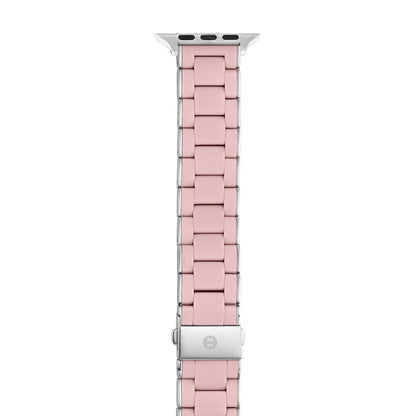 SILICONE STRAP FOR APPLE WATCH BARELY & STAINLESS STEEL