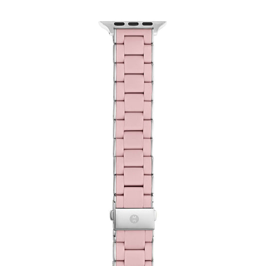 SILICONE STRAP FOR APPLE WATCH BARELY & STAINLESS STEEL