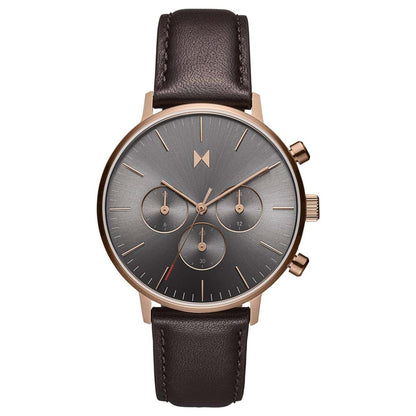 MENS LEGACY TRAVELER DUAL TIME GRIZZLY LEATHER STRAP