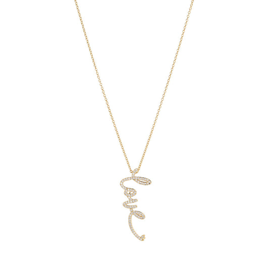 PAVE LOVE NECKLACE