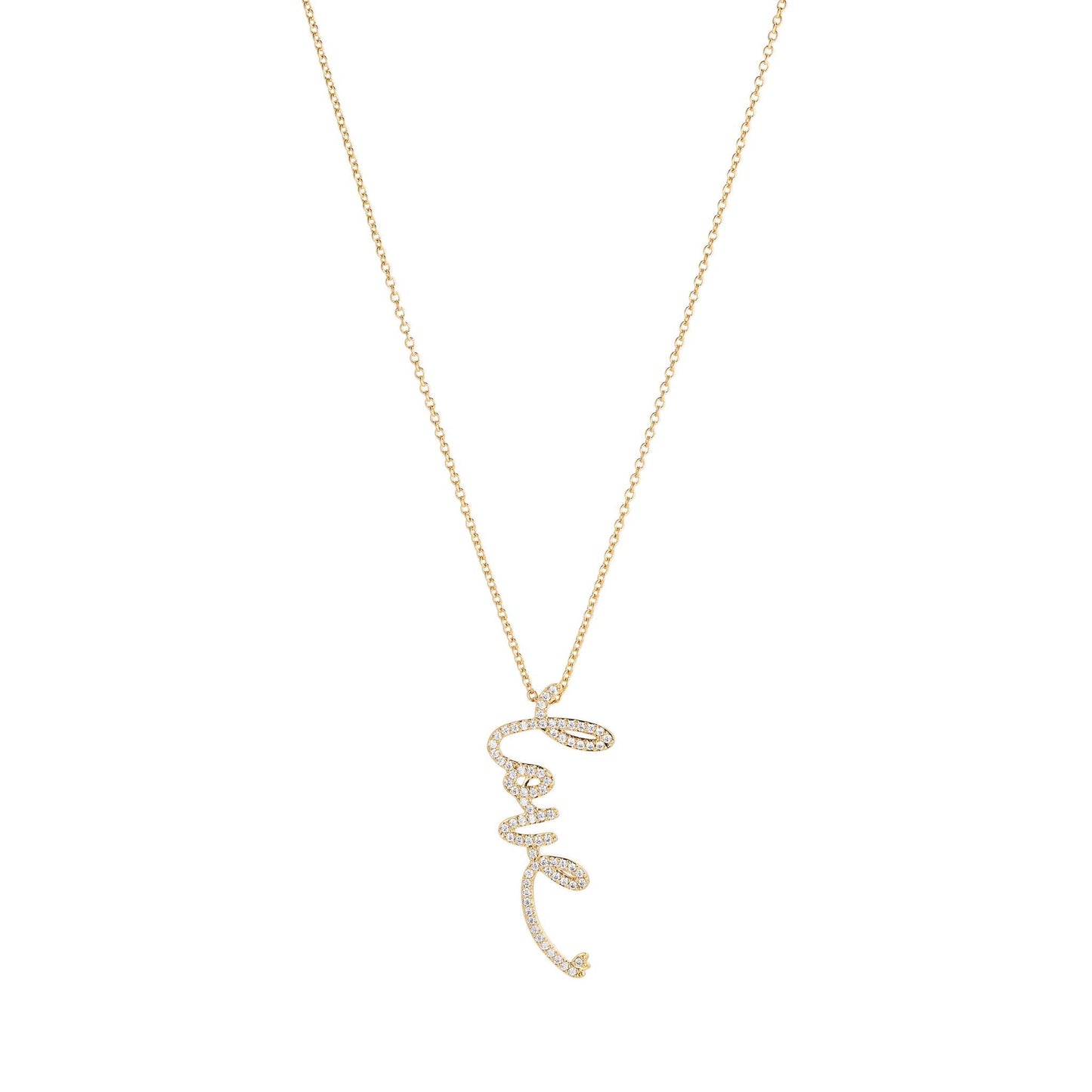 PAVE LOVE NECKLACE