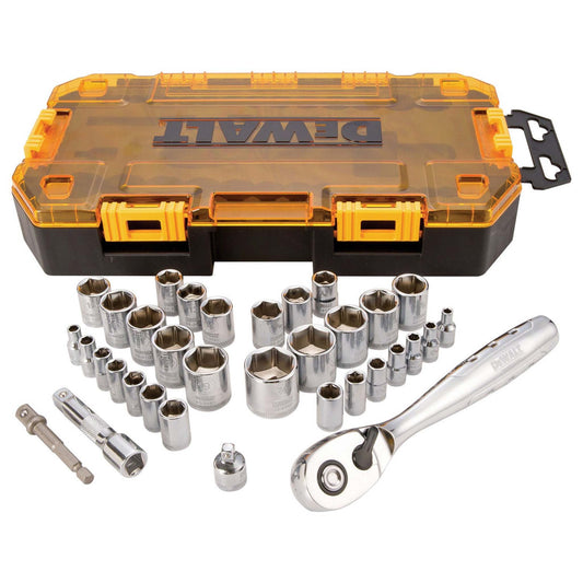 34PC TOUGHSYSTEM 1/4" AND 3/8" DRIVE SOCKET SET
