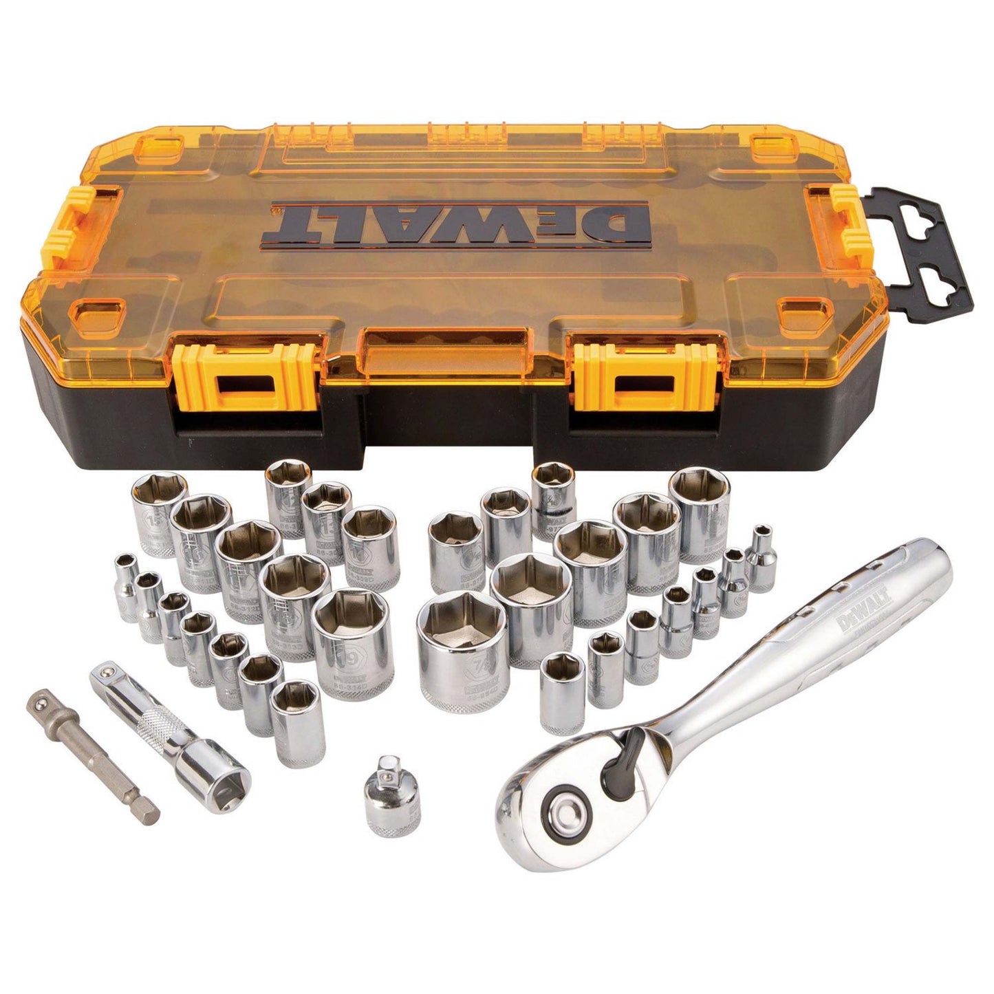 34PC TOUGHSYSTEM 1/4" AND 3/8" DRIVE SOCKET SET