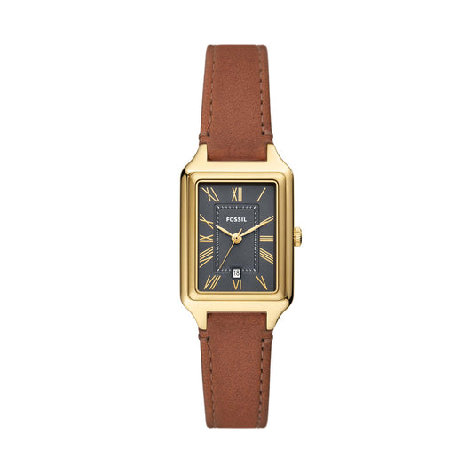 LADIES' RAQUEL LITEHIDE LEATHER RECTANGULAR WATCH