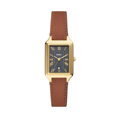 LADIES' RAQUEL LITEHIDE LEATHER RECTANGULAR WATCH