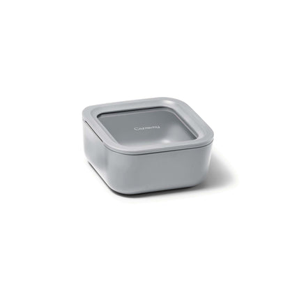 4.4 CUP GLASS FOOD CONTAINER SQUARE SHAPE W/ LID