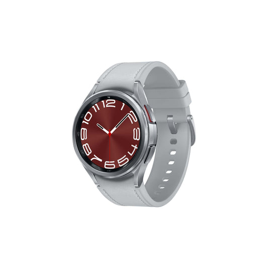 GALAXY WATCH6 43MM CLASSIC STAINLESS STEEL & LEATHER STRAP SMARTWATCH
