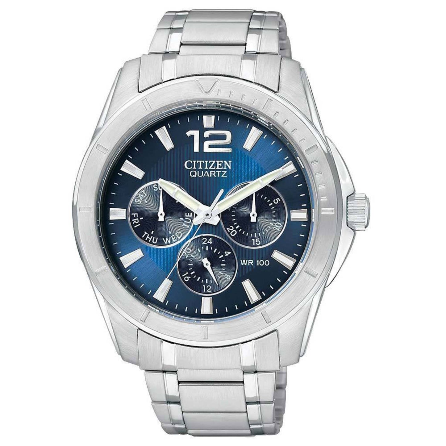 MENS QUARTZ STAINLESS STEEL WATCH