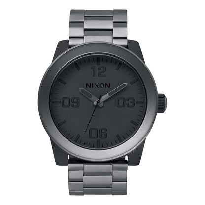 MENS CORPORAL STAINLESS STEEL MATTE WATCH GUNMETAL DIAL