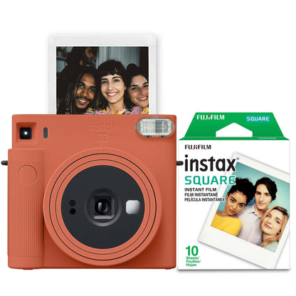 INSTAX SQUARE SQ1 INSTANT CAMERA W/ 10 COUNT FILM TERRACOTTA