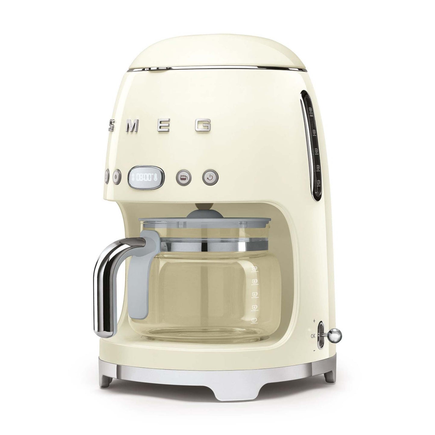 50S RETRO-STYLE 10 CUP DRIP FILTER COFFEE MACHINE CREAM