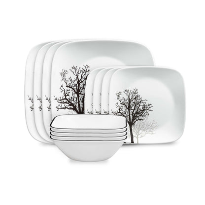 TIMBER SHADOWS 12PC DINNERWARE SET