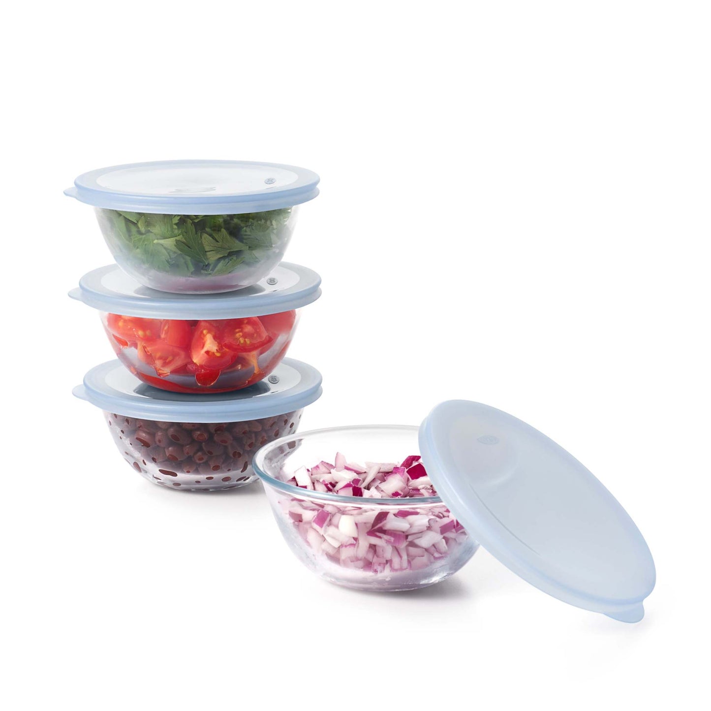 GOOD GRIPS 8PC GLASS PREP BOWL SET