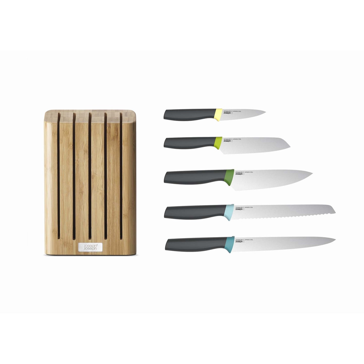 ELEVATE 6PC COMPACT BAMBOO KNIFE BLOCK SET