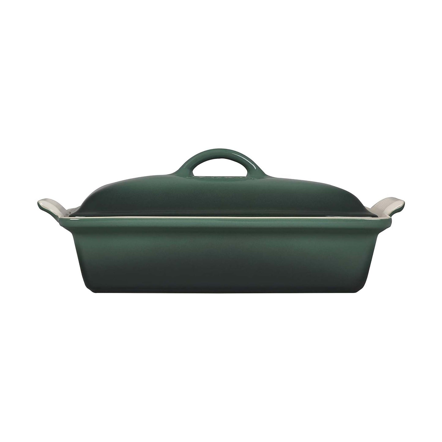 4QT HERITAGE STONEWARE COVERED RECTANGULAR CASSEROLE ARTICHAUT