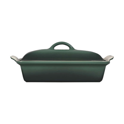 4QT HERITAGE STONEWARE COVERED RECTANGULAR CASSEROLE ARTICHAUT
