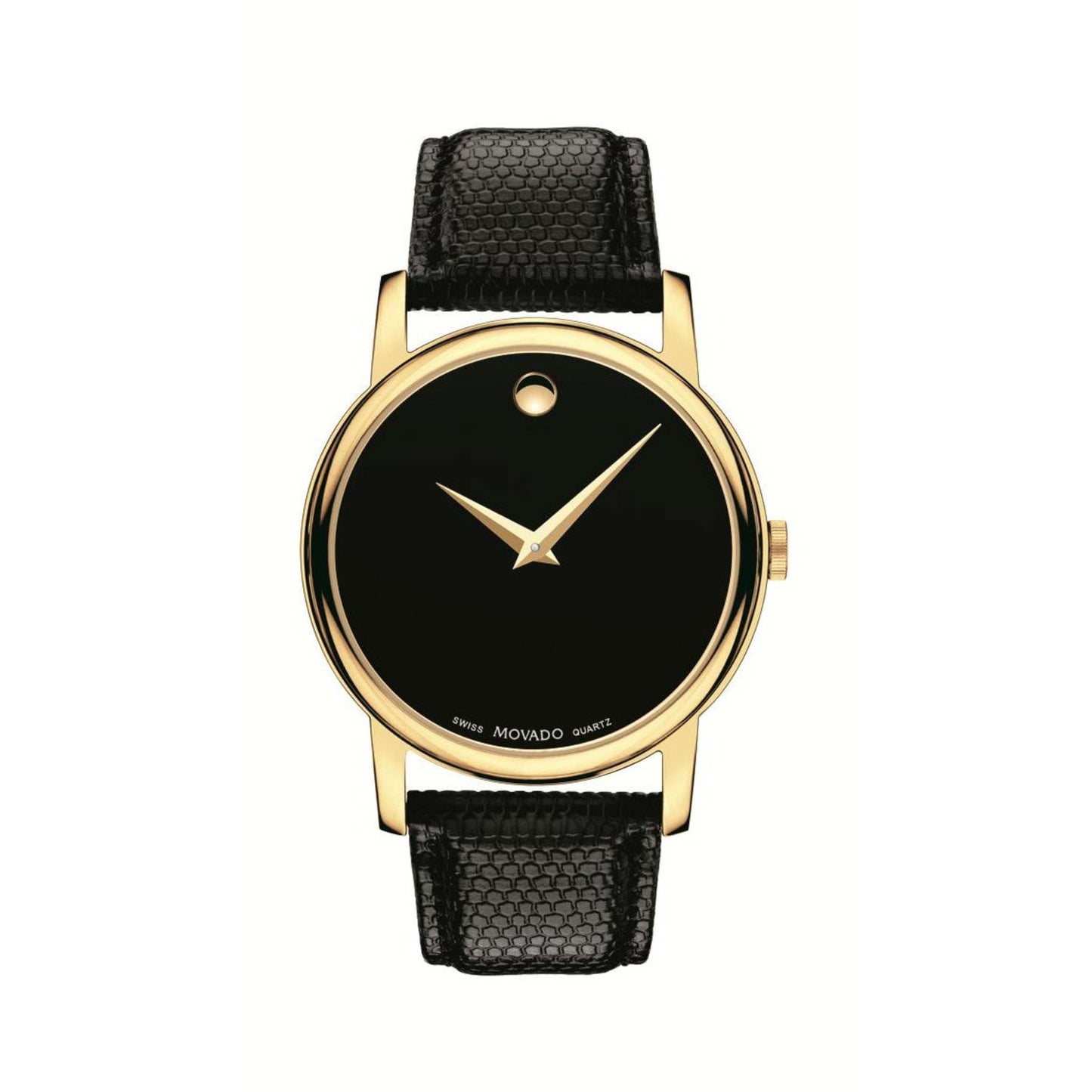 MENS MUSEUM CLASSIC TEXTURED LEATHER STRAP WATCH