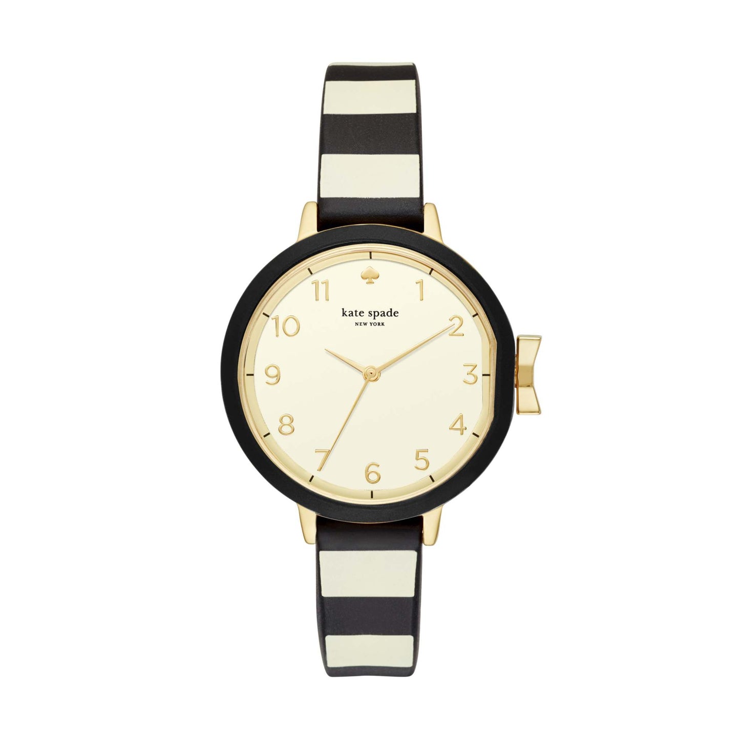 LADIES PARK ROW & CREAM SILICONE WATCH CREAM DIAL