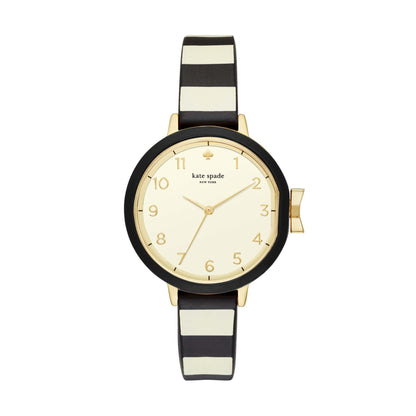 LADIES PARK ROW & CREAM SILICONE WATCH CREAM DIAL