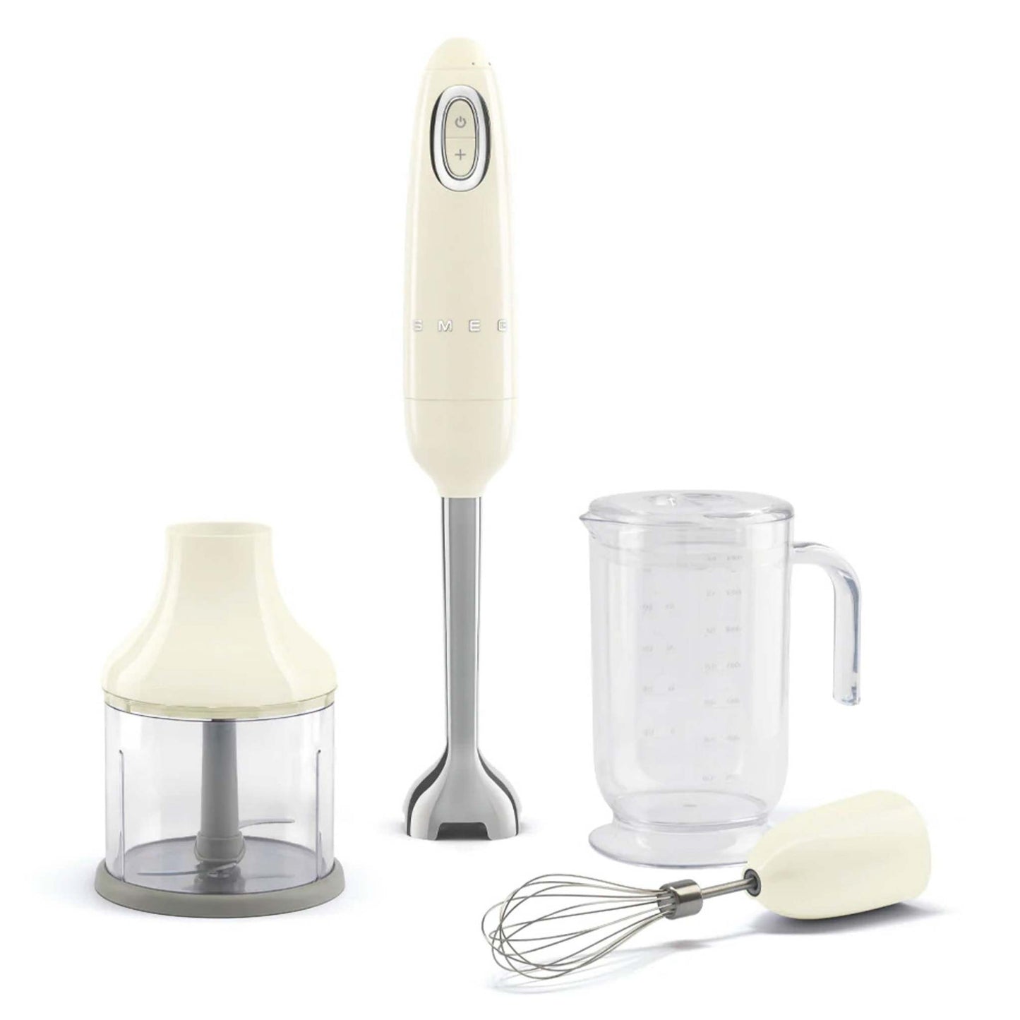 50'S RETRO-STYLE HAND BLENDER W/ ACCESSORIES, CREAM